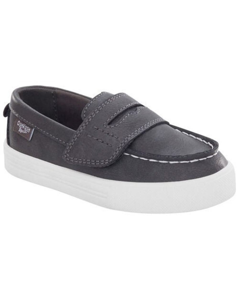 OshKosh B'gosh Toddler Size 4 Gray Velcro Slip-On Casual Shoes